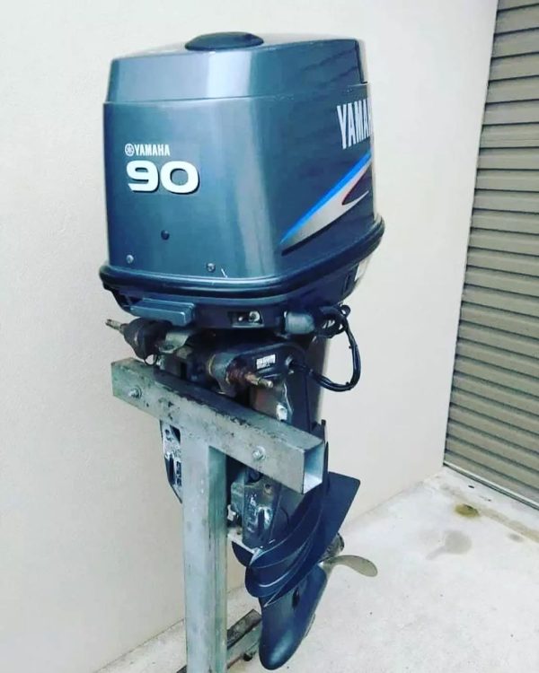 2012 Yamaha 90 HP 3 Cylinder 2 Stroke 25" Carbureted Outboard Motor - Image 2